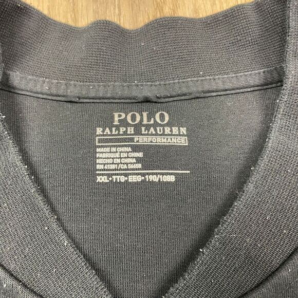 Polo Ralph Lauren Sweatshirt Mens 2XL Black Performance Full Zip Pony Casual - Picture 3 of 11
